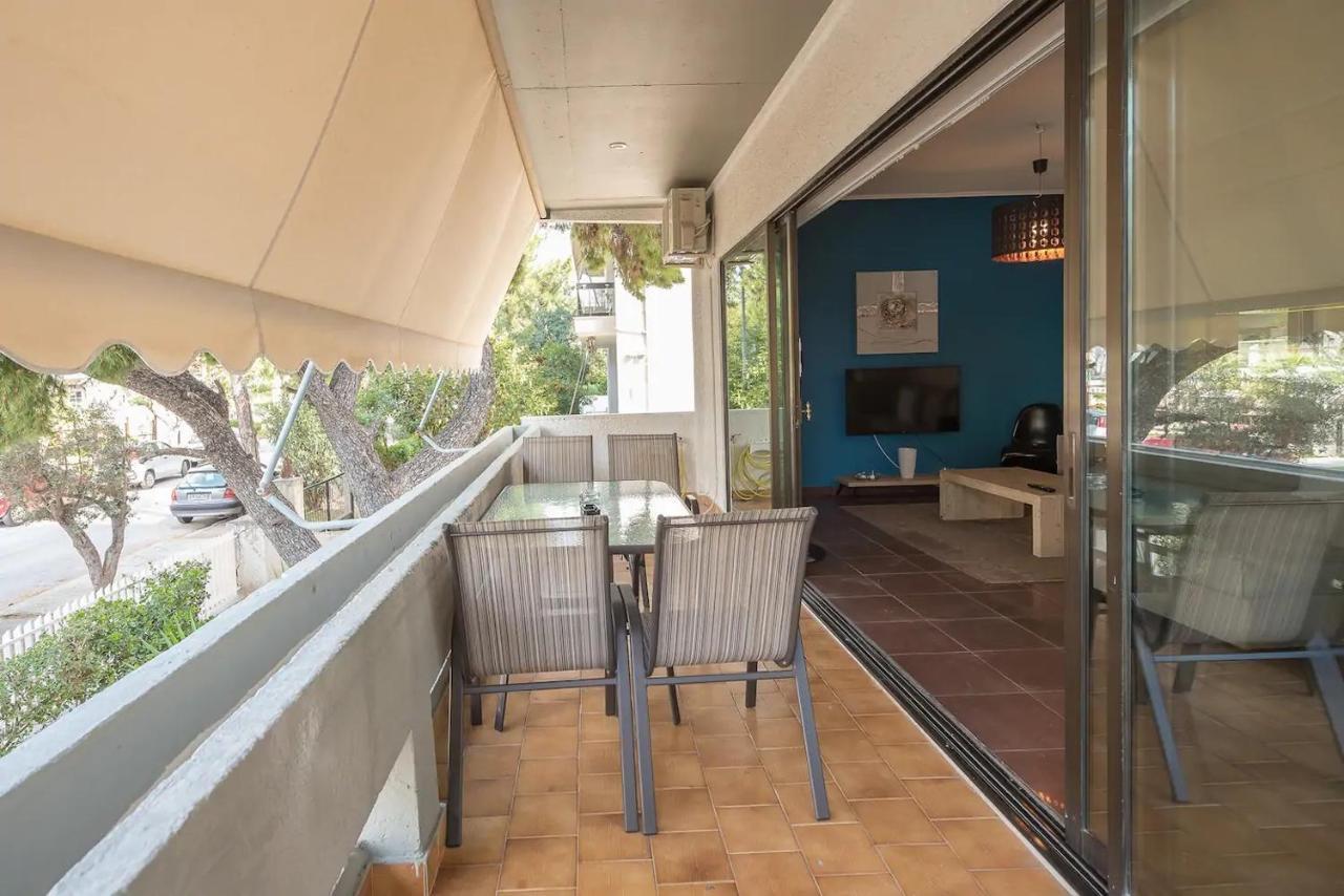 Glyfada Glass-Walled Designed Apt Athen Exterior foto