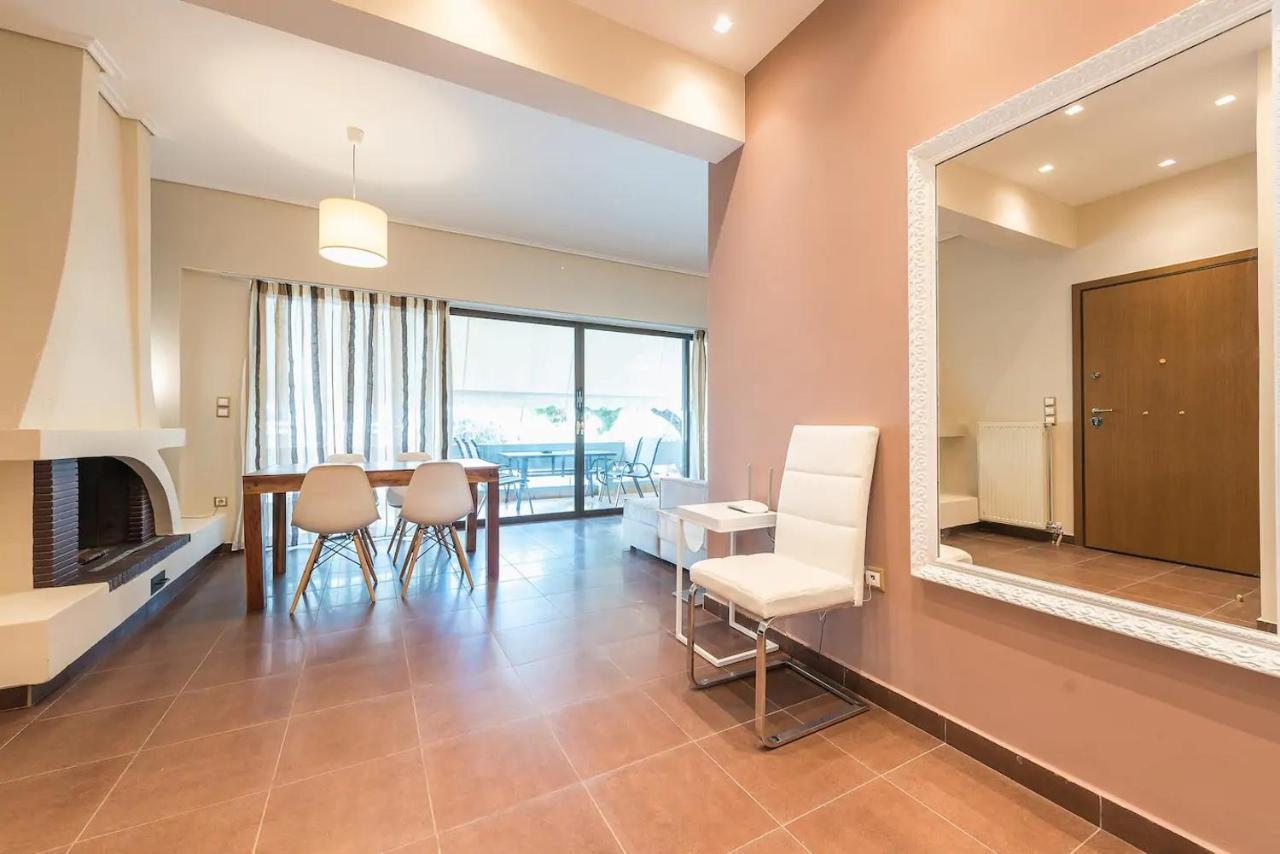 Glyfada Glass-Walled Designed Apt Athen Exterior foto